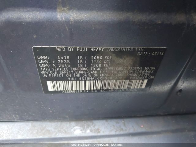 4S3BNAL6XF3005732 Subaru Legacy 2.5i Limited