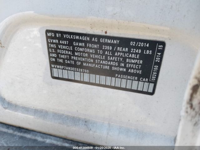 WVWBP7AN3EE528780 Volkswagen Cc 2.0t Sport