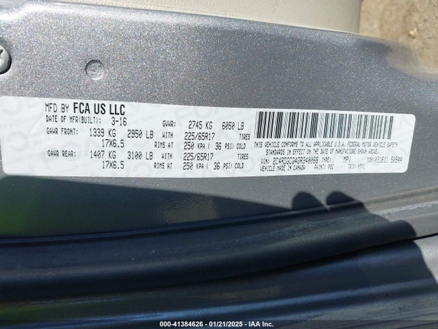 Dodge Grand Caravan Sxt 2016 2C4RDGCG4GR340068 Image 9
