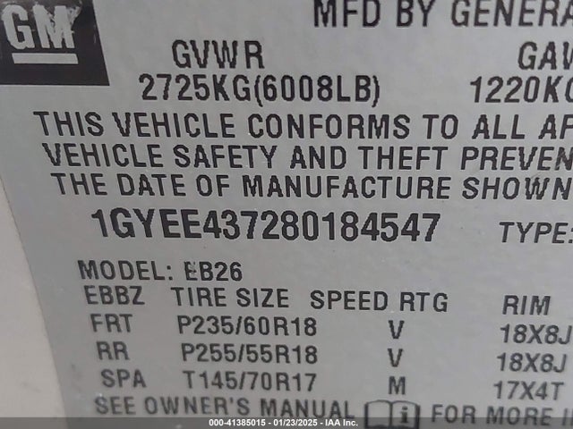 2008 CADILLAC SRX 1GYEE437280184547 Photo 8