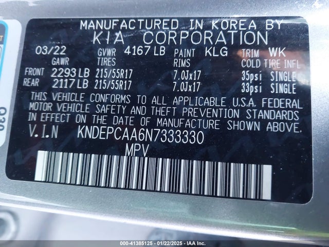 KIA Seltos Lx 2022 KNDEPCAA6N7333330 Image 9