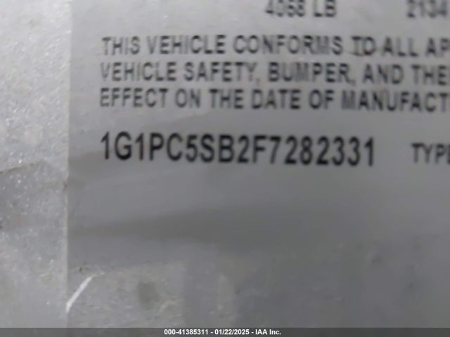 Chevrolet Cruze 1lt Auto 2015 1G1PC5SB2F7282331 Image 9