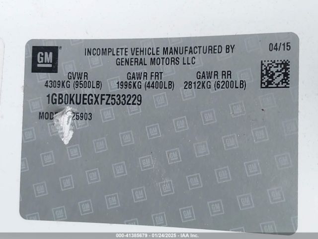 1GB0KUEGXFZ533229 Chevrolet Silverado 2500hd Wt