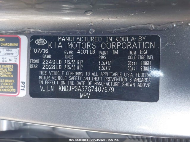 KNDJP3A57G7407679 KIA SOUL +