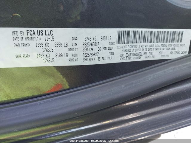 2C4RDGBG1GR211030 Dodge Grand Caravan American Value Pkg