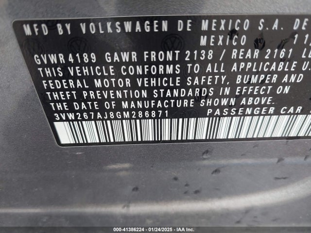 Volkswagen Jetta 1.4t S 2016 3VW267AJ8GM286871 Image 9