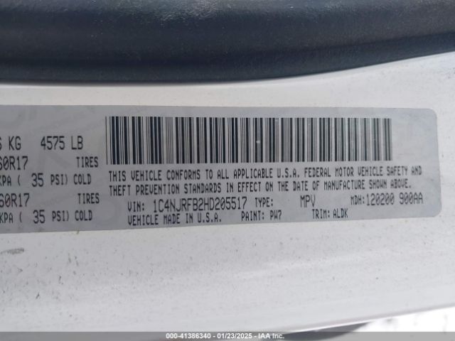 1C4NJRFB2HD205517 Jeep Patriot High Altitude 4x4