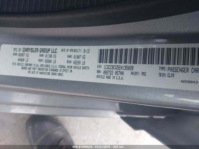 Chrysler 200 Limited 2014 1C3CCBCG5EN135028 Image 9