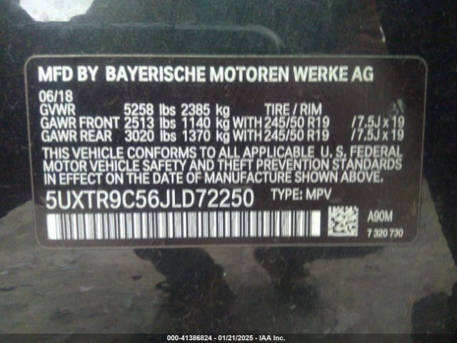 2018 BMW X3 5UXTR9C56JLD72250 Photo 8