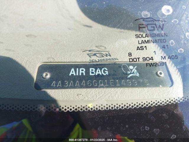 2001 MITSUBISHI GALANT 4A3AA46G01E149975 Photo 8