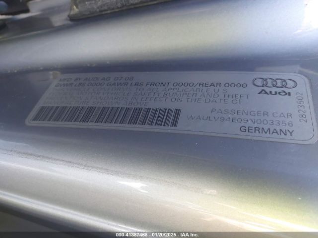 2009 AUDI A8 WAULV94E09N003356 Photo 8