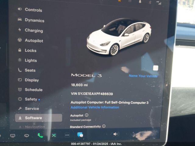 5YJ3E1EAXPF486639 Tesla Model 3 Rear-wheel Drive