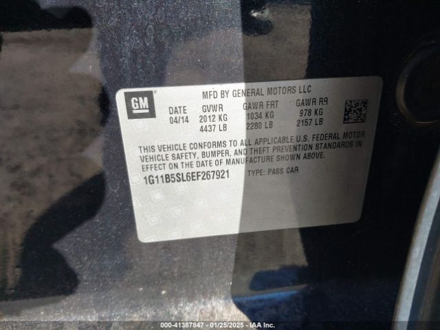 1G11B5SL6EF267921 Chevrolet Malibu 1ls