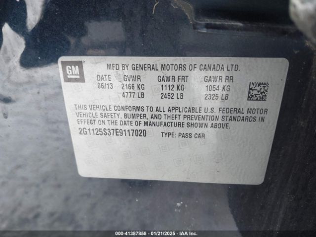 2G1125S37E9117020 Chevrolet Impala 2lt