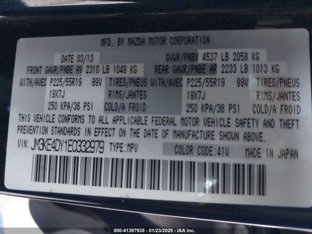 JM3KE4DY1E0332979 Mazda Cx-5 Grand Touring
