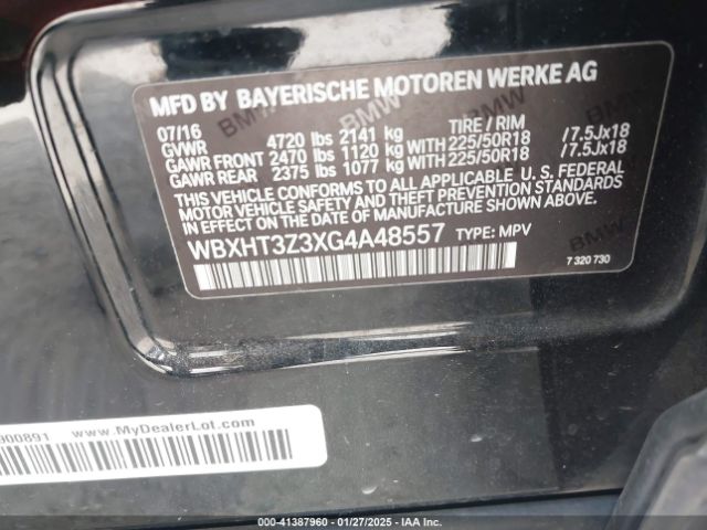 WBXHT3Z3XG4A48557 BMW X1 Xdrive28i