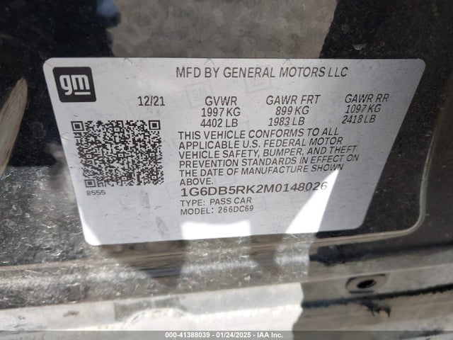 2021 CADILLAC CT4 1G6DB5RK2M0148026 Photo 8