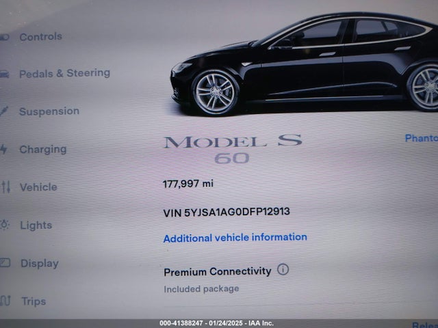 2013 TESLA MODEL S 5YJSA1AG0DFP12913 Photo 6
