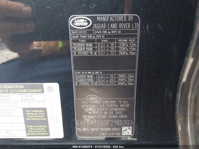 SALE27EU3P2185303 Land Rover Defender 110 X-dynamic Se