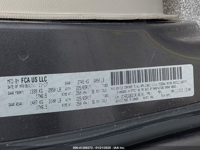 2C4RDGBG2JR146101 Dodge Grand Caravan Se