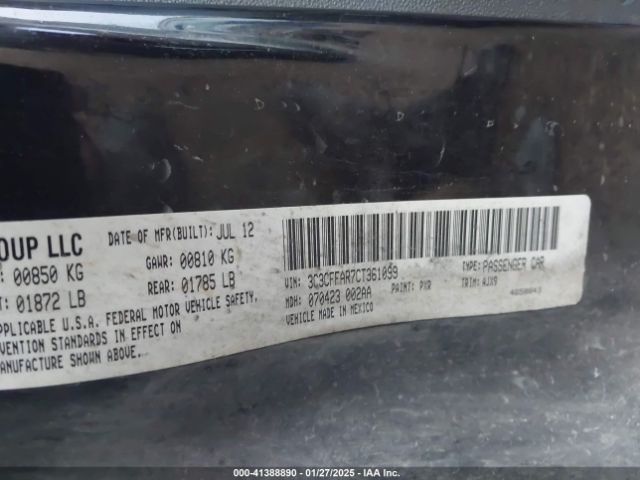 2012 FIAT 500 3C3CFFAR7CT361099 Photo 8