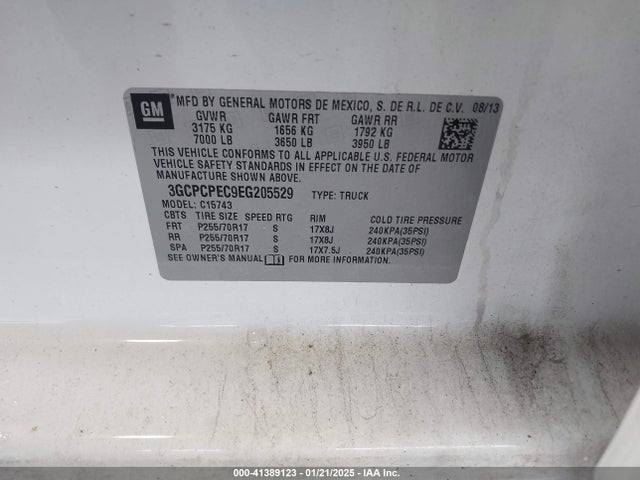 3GCPCPEC9EG205529 Chevrolet Silverado 1500 Work Truck 2wt