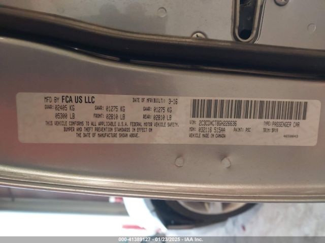 2C3CDXCT8GH226636 Dodge CHARGER R/T