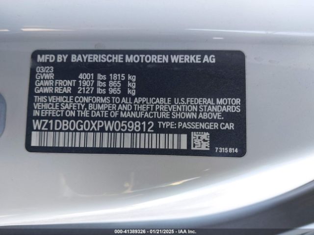 2023 TOYOTA GR SUPRA WZ1DB0G0XPW059812 Photo 8