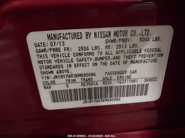JN1BV7AR3EM690684 Infiniti Q50 SPORT