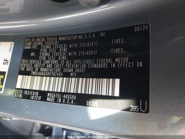 7MUCAABGXRV102464 Toyota Corolla Cross Le