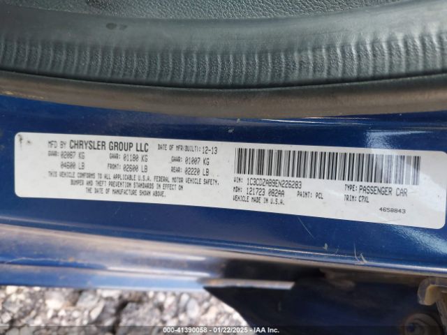 1C3CDZAB9EN226283 Dodge AVENGER SE