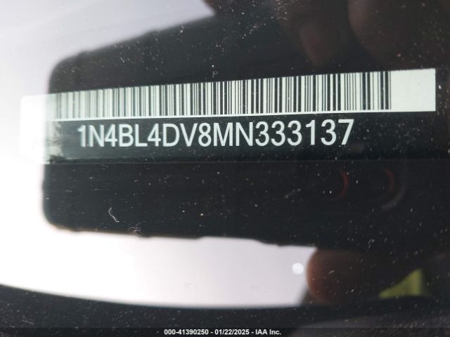 1N4BL4DV8MN333137 Nissan Altima Sv Fwd