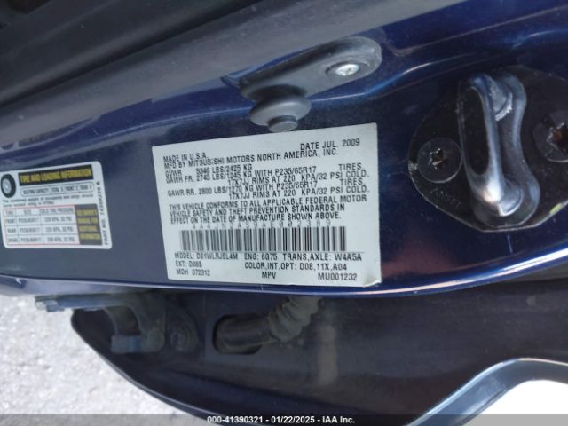 2010 MITSUBISHI ENDEAVOR 4A4JN2AS9AE002389 Photo 8