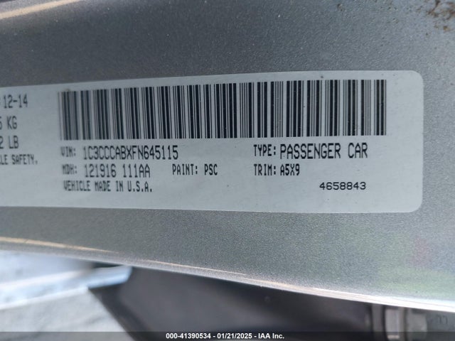 1C3CCCABXFN645115 Chrysler 200 Limited