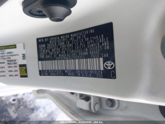 5YFEPRAE6LP058351 Toyota COROLLA LE