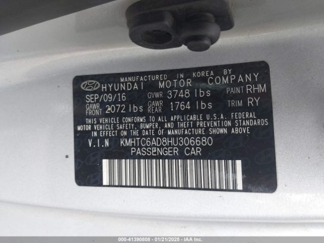 KMHTC6AD8HU306680 Hyundai Veloster
