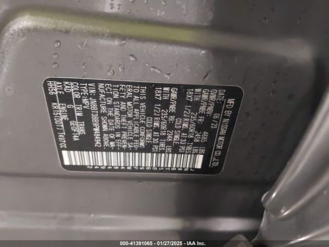 JN8BT3BB9PW484942 Nissan Rogue Sv Intelligent Awd