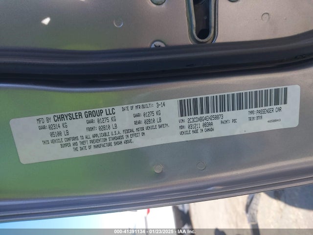 Dodge Charger Se 2014 2C3CDXBG4EH258873 Image 9