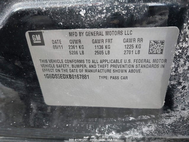 2011 CADILLAC CTS 1G6DS5EDXB0167881 Photo 8