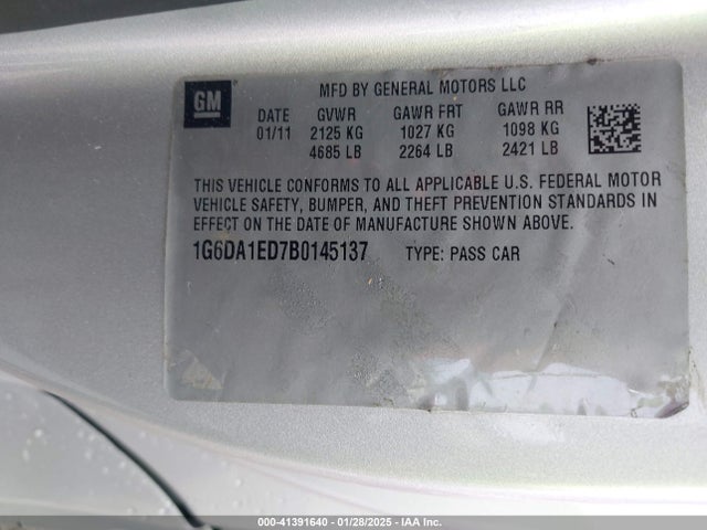 2011 CADILLAC CTS 1G6DA1ED7B0145137 Photo 8