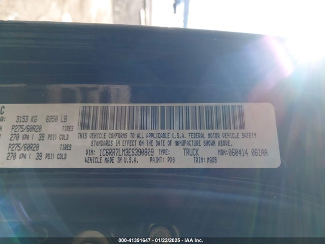 RAM 1500 Lone Star 2014 1C6RR7LM3ES390809 Image 9