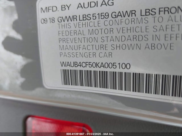 2019 AUDI S5 WAUB4CF50KA005100 Photo 8