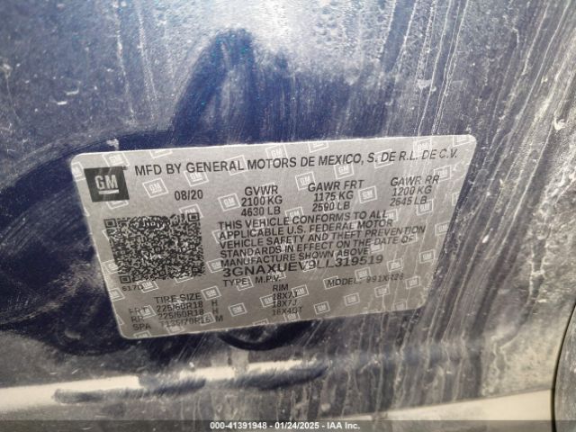 3GNAXUEV9LL319519 Chevrolet Equinox Awd Lt 1.5l Turbo