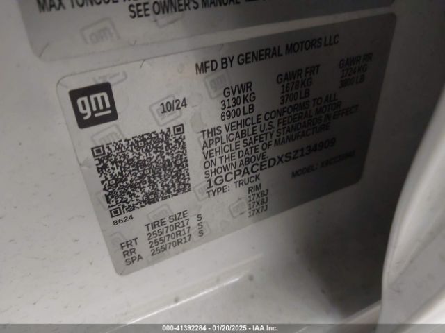 1GCPACEDXSZ134909 Chevrolet Silverado 1500 2wd  Short Bed Lt