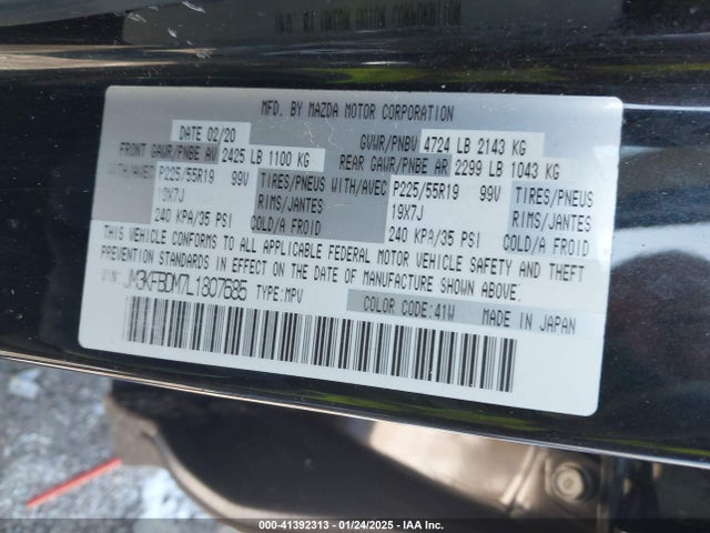 JM3KFBDM7L1807685 Mazda Cx-5 Grand Touring