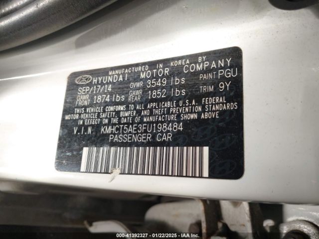 KMHCT5AE3FU198484 Hyundai ACCENT GS