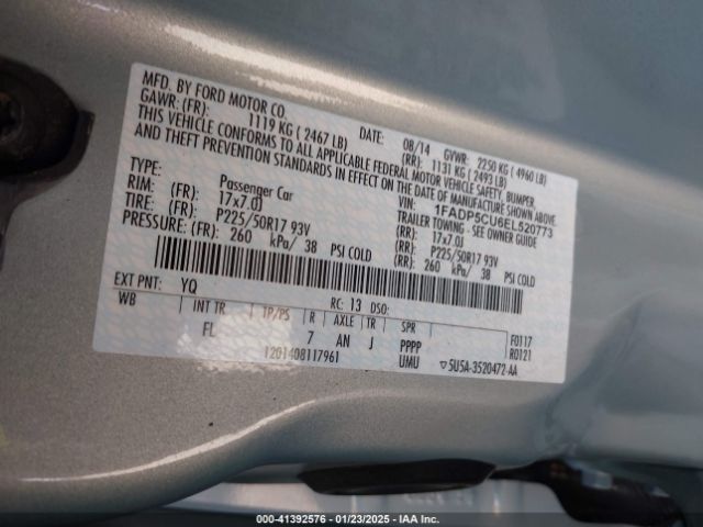 1FADP5CU6EL520773 Ford C-max Energi Sel