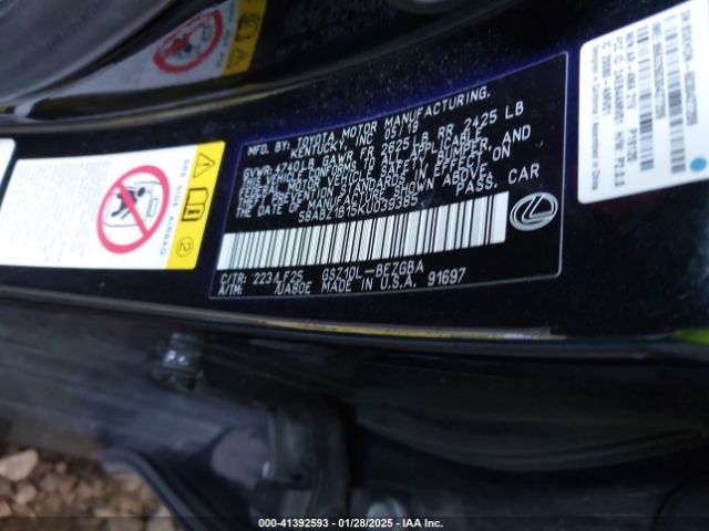 58ABZ1B15KU039385 Lexus Es 350 F Sport