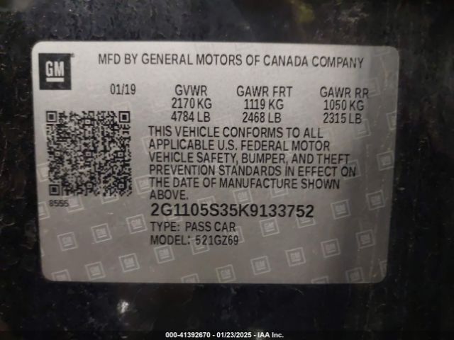 2G1105S35K9133752 Chevrolet Impala Premier