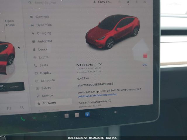 7SAYGDEE2RA268086 Tesla Model Y Long Range Dual Motor All-wheel Drive